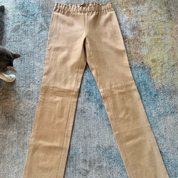 Stouls leather pants size large Camel - Picture 10 of 11
